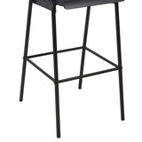 Bar Chairs 6 pcs Black Solid Plywood Steel