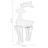 Reindeer Christmas Decoration with Mesh 306 LEDs 60x24x89cm