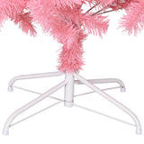 Artificial Christmas Tree with Stand Pink 210 cm PVC