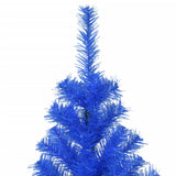 Artificial Christmas Tree with Stand Blue 210 cm PVC