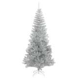 Artificial Christmas Tree with Stand Silver 210 cm PET