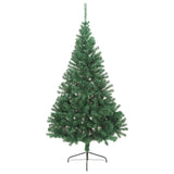 Artificial Half Christmas Tree with Stand Green 180 cm PVC