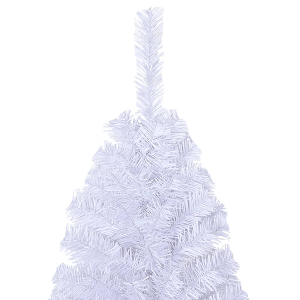 Artificial Christmas Tree with Thick Branches White 150 cm PVC