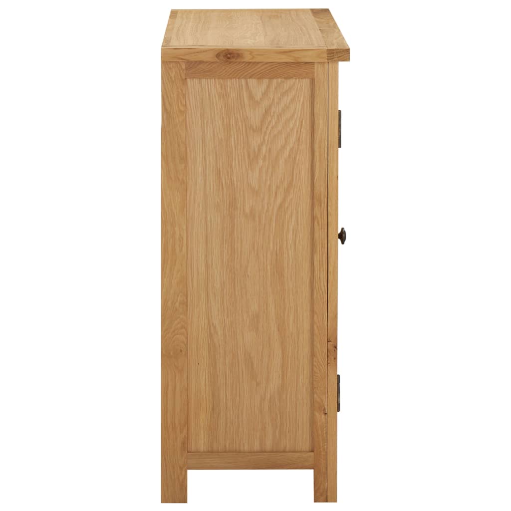 Wine Cabinet for 11 Bottles 80x32x80 cm Solid Oak Wood