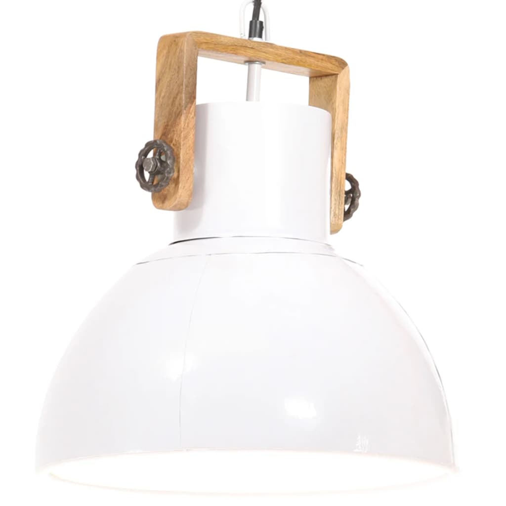 Industrial Hanging Lamp 25 W White Round 40 cm E27