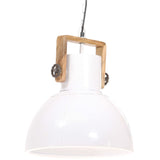 Industrial Hanging Lamp 25 W White Round 40 cm E27