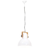 Industrial Hanging Lamp 25 W White Round 40 cm E27