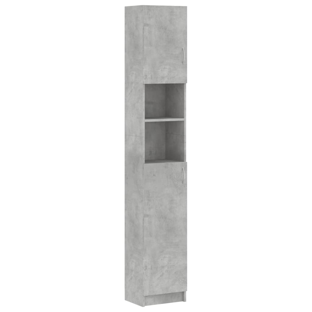 Washing Machine Cabinet Set Concrete Grey Engineered Wood