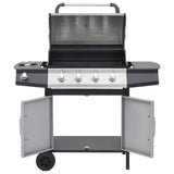 Gas Barbecue Grill 4+1 Cooking Zone Steel & Stainless Steel