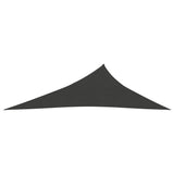 Sunshade Sail 160 g/m² Anthracite 3x4x5 m HDPE