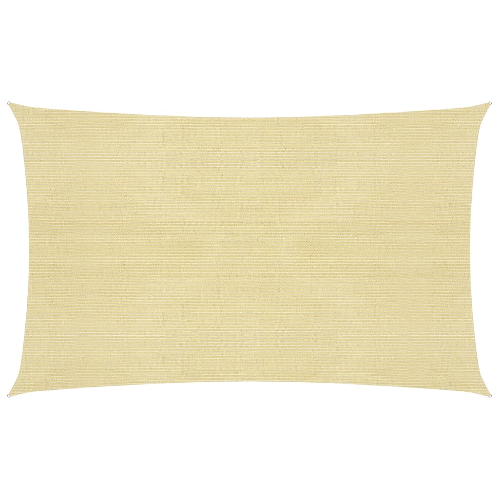 Sunshade Sail 160 g/m² Beige 2.5x4.5 m HDPE