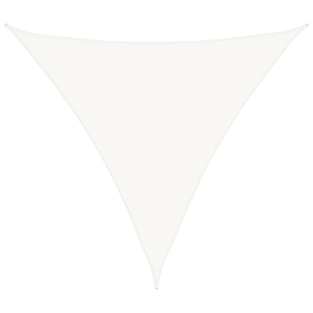 Sunshade Sail 160 g/m² White 6x6x6 m HDPE