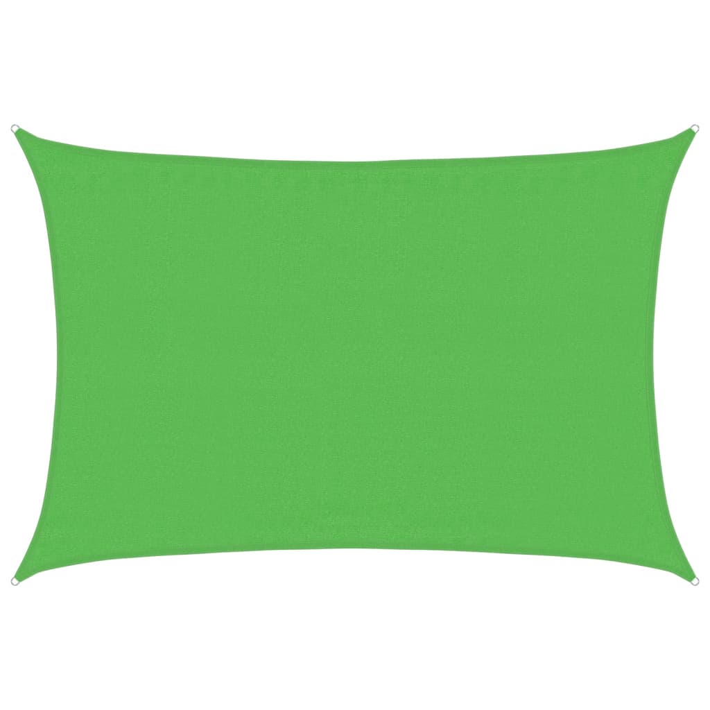 Sunshade Sail 160 g/m² Light Green 3.5x4.5 m HDPE