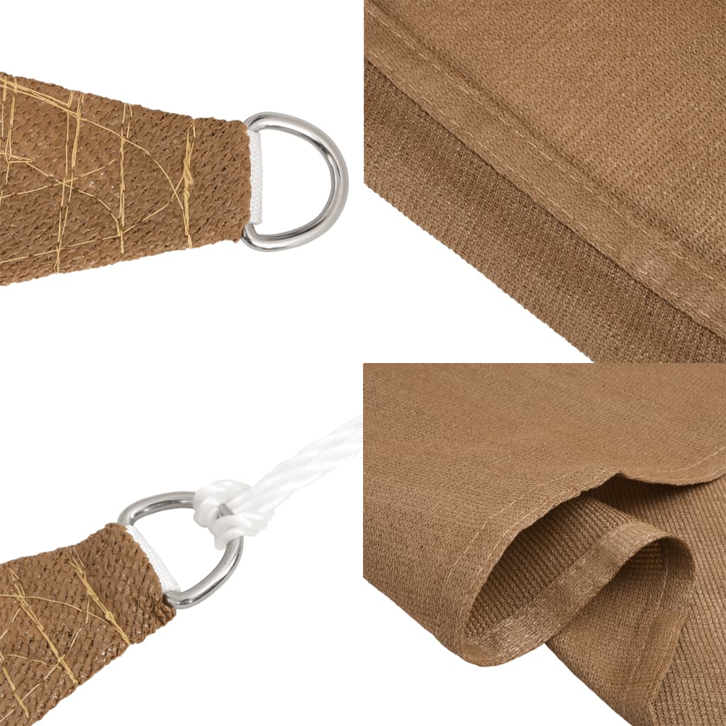 Sunshade Sail 160 g/m² Taupe 4x5x5 m HDPE