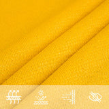 Sunshade Sail 160 g/m² Rectangular Yellow 5x7 m HDPE