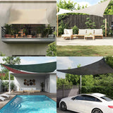 Sunshade Sail 160 g/m² Rectangular Yellow 5x7 m HDPE