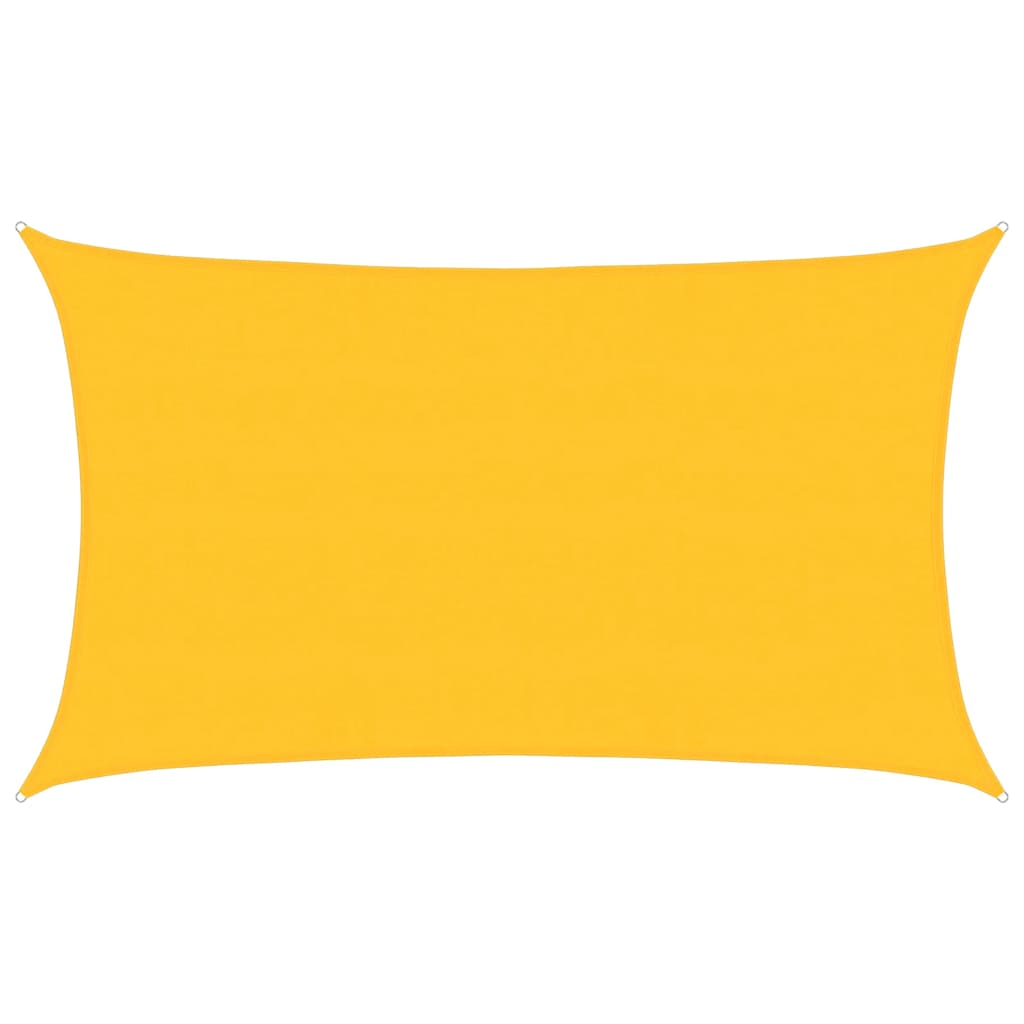 Sunshade Sail 160 g/m² Rectangular Yellow 5x8 m HDPE