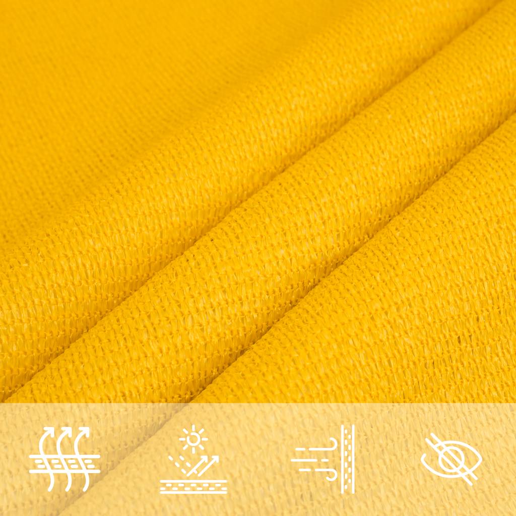 Sunshade Sail 160 g/m² Rectangular Yellow 5x8 m HDPE