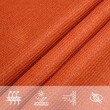 Sunshade Sail 160 g/m² Orange 3.5x5 m HDPE