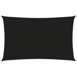 Sunshade Sail 160 g/m² Black 2.5x4.5 m HDPE