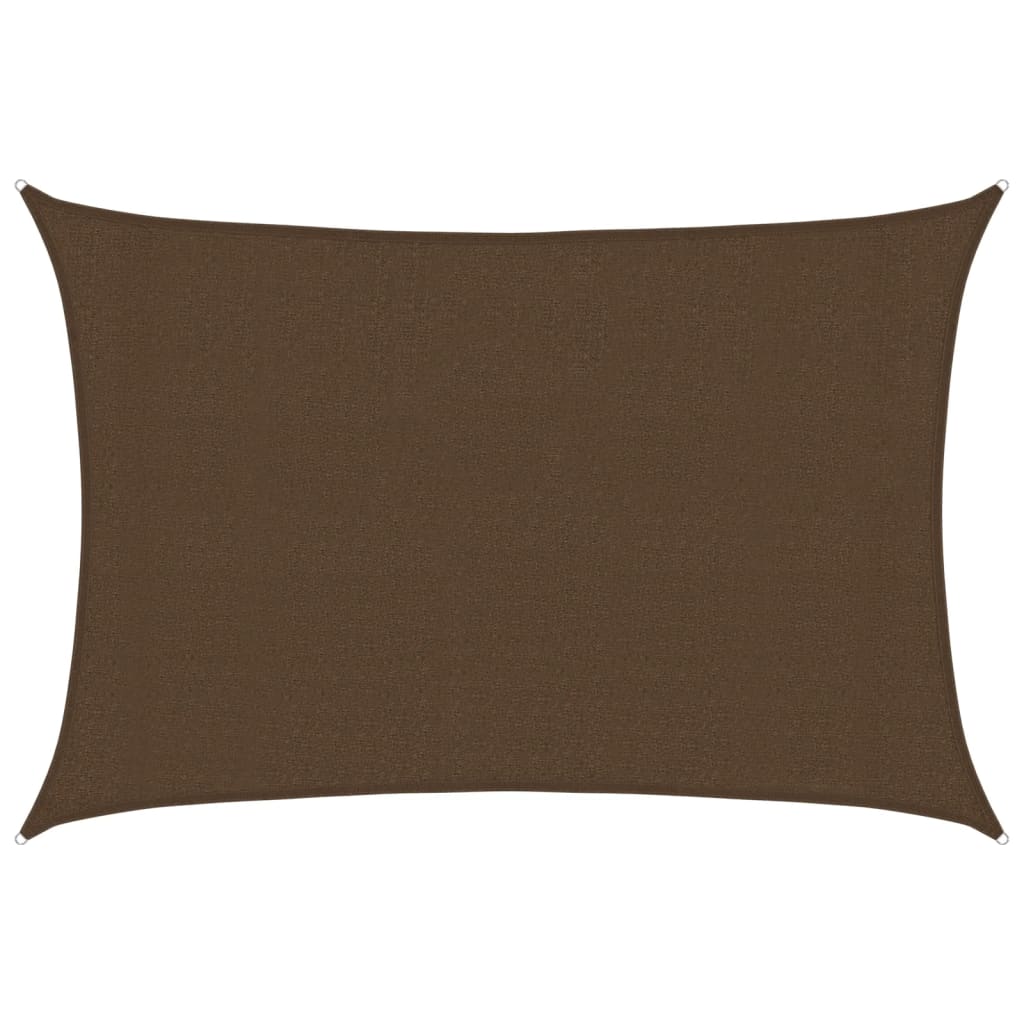 Sunshade Sail 160 g/m² Brown 3x4.5 m HDPE