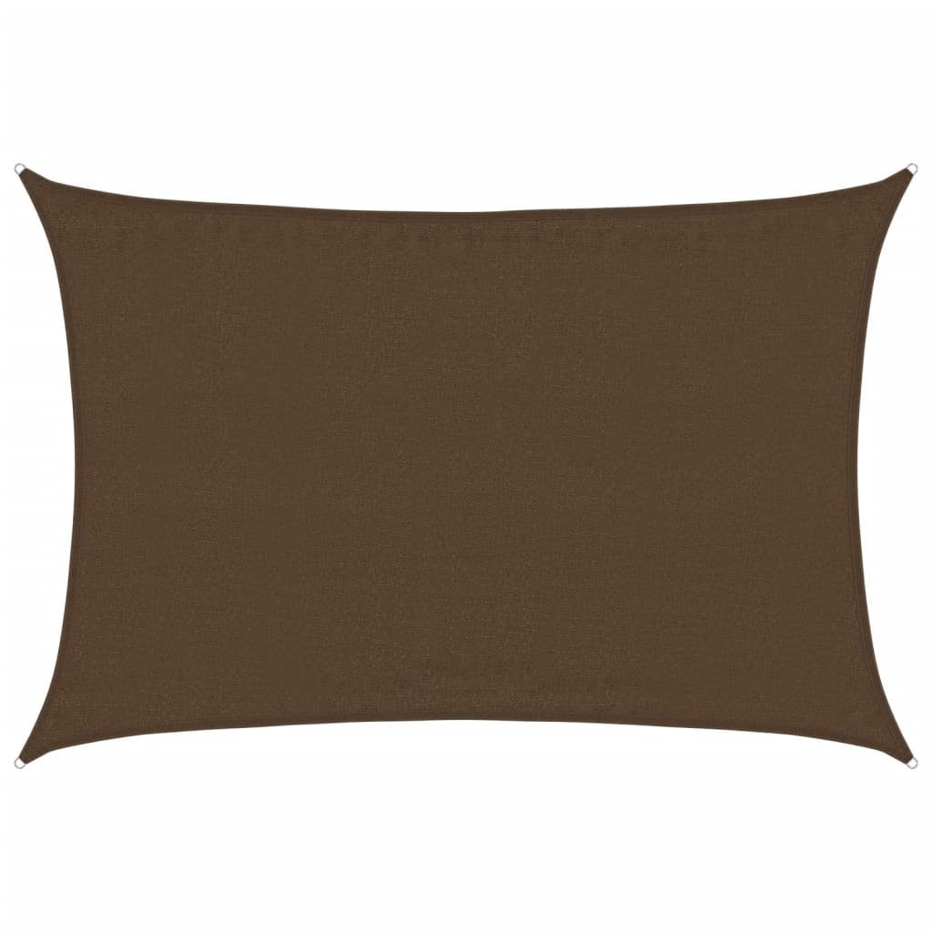 Sunshade Sail 160 g/m² Brown 3.5x4.5 m HDPE