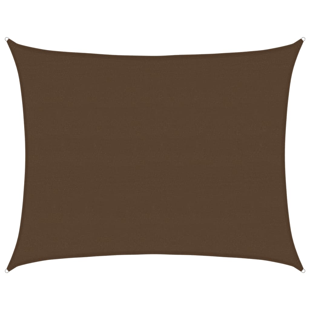 Sunshade Sail 160 g/m² Brown 6x8 m HDPE