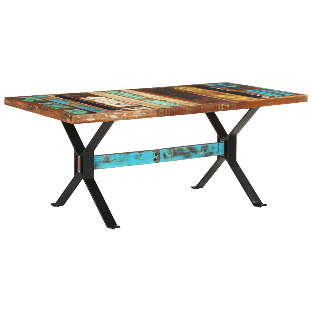 Dining Table 180x90x76 cm Solid Reclaimed Wood