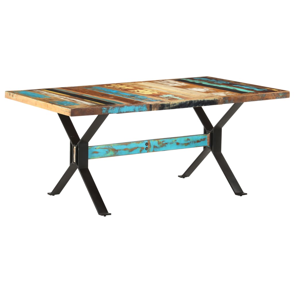 Dining Table 180x90x76 cm Solid Reclaimed Wood