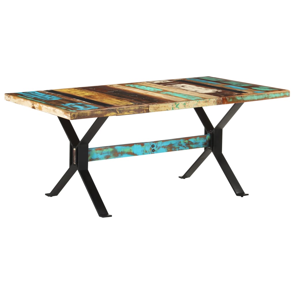 Dining Table 180x90x76 cm Solid Reclaimed Wood