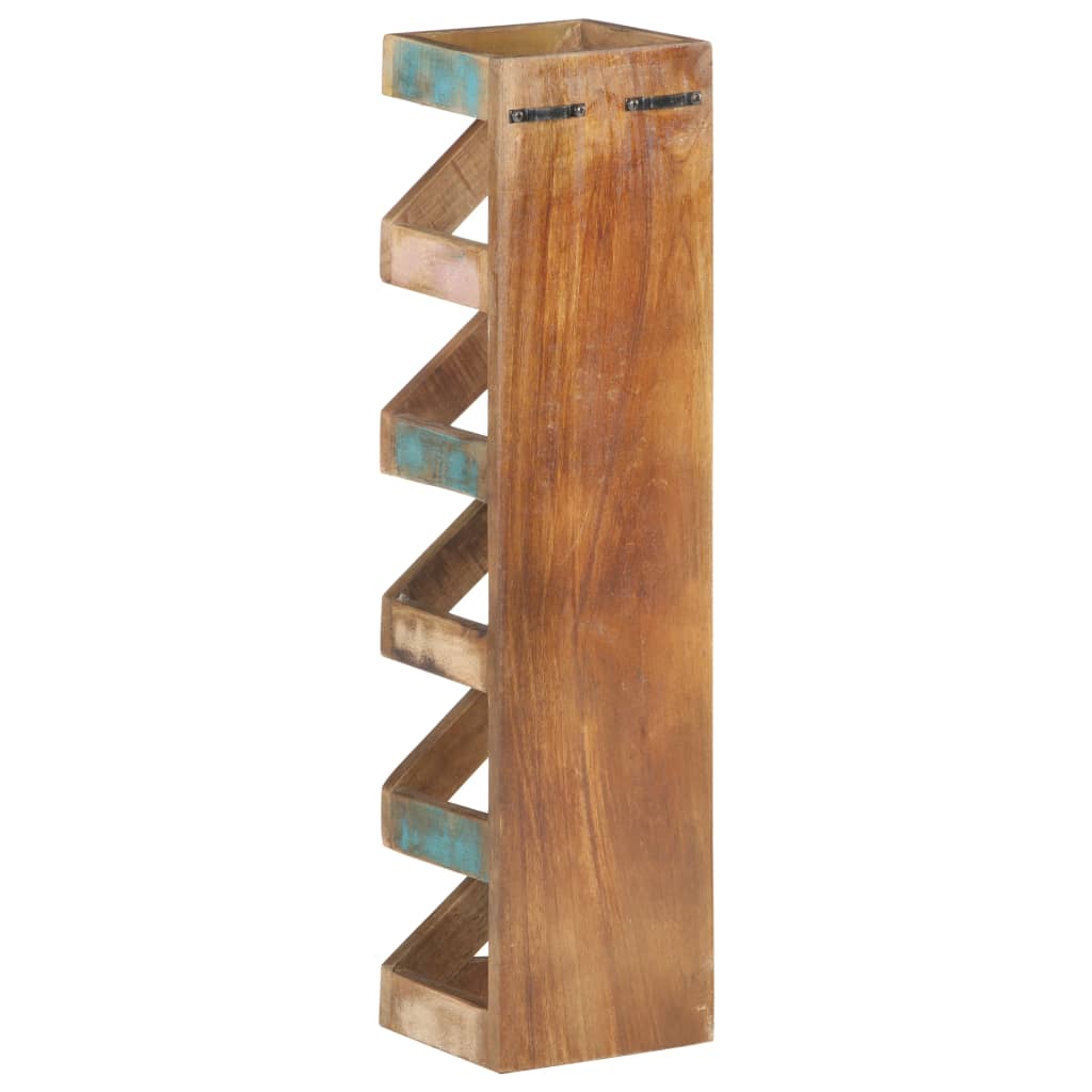 Wine Rack for 5 Bottles Solid Reclaimed Wood