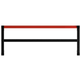 Work Bench Frame Metal 150x57x79 cm Black and Red