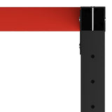 Work Bench Frame Metal 150x57x79 cm Black and Red