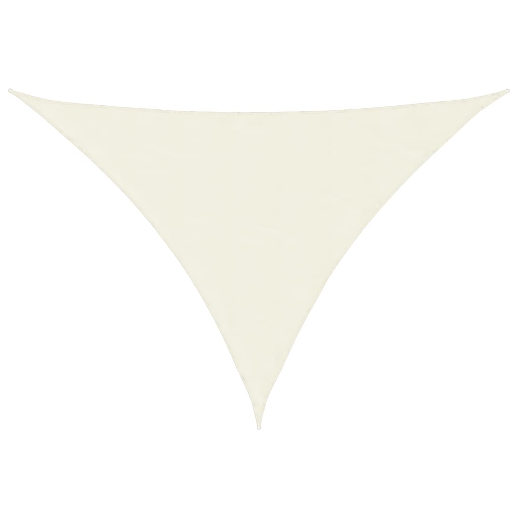 Sunshade Sail Oxford Fabric Triangular 2.5x2.5x3.5 m Cream