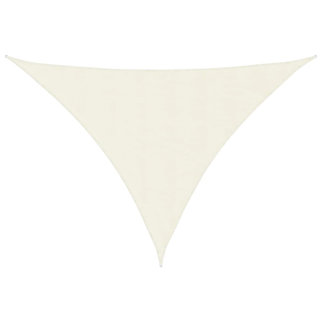 Sunshade Sail Oxford Fabric Triangular 3x4x5 m Cream