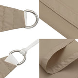 Sunshade Sail Oxford Fabric Rectangular 5x7 m Taupe