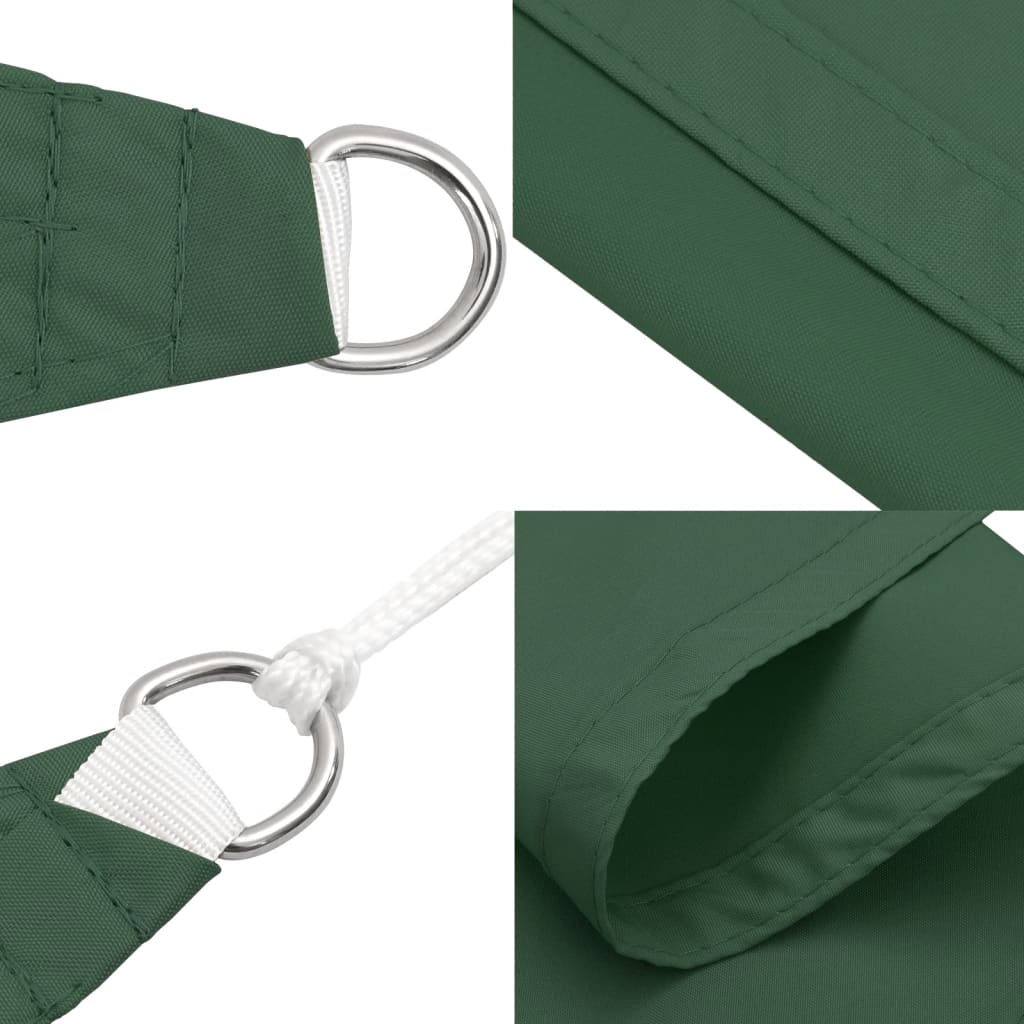 Sunshade Sail Oxford Fabric Rectangular 4x6 m Dark Green