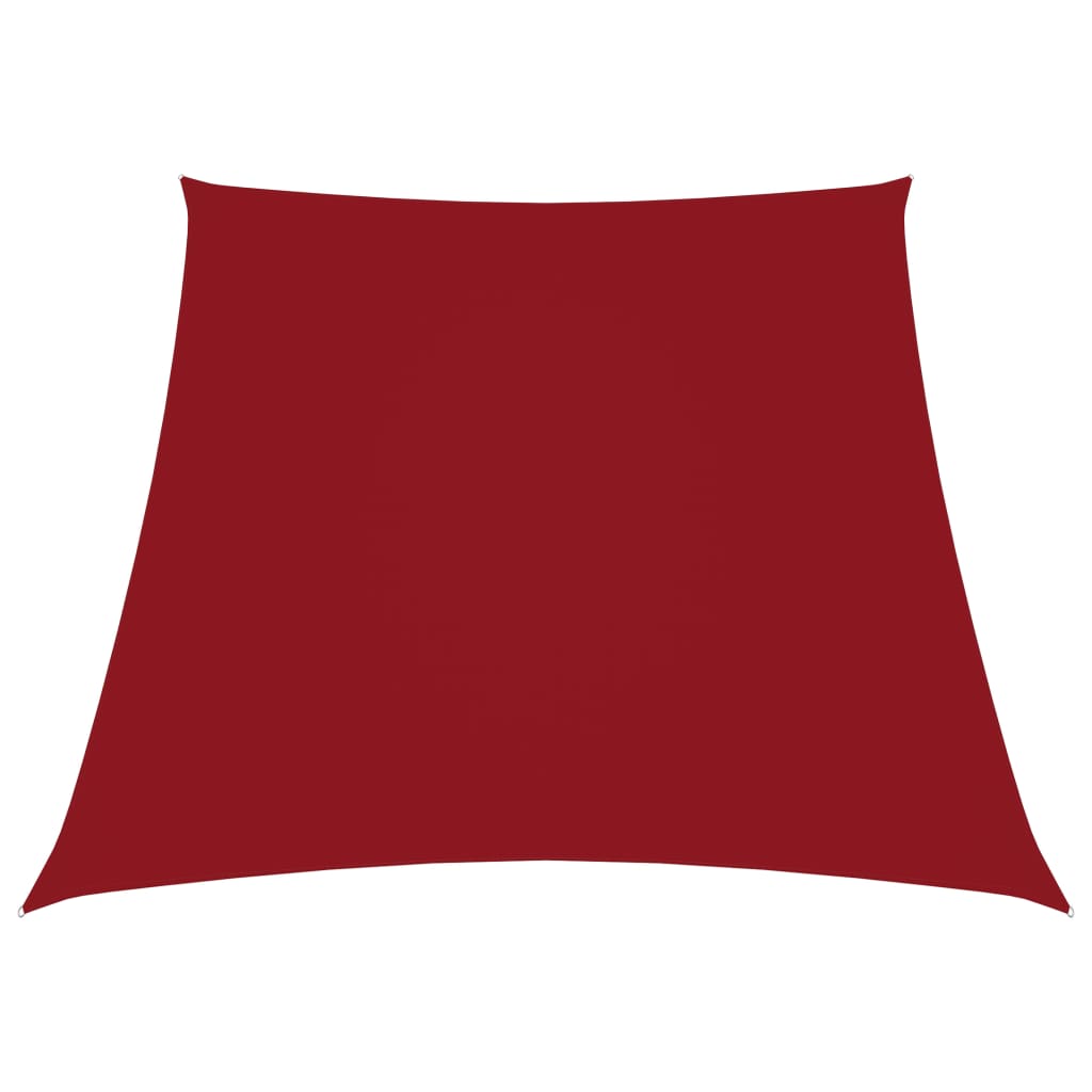 Sunshade Sail Oxford Fabric Trapezium 2/4x3 m Red