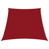 Sunshade Sail Oxford Fabric Trapezium 2/4x3 m Red