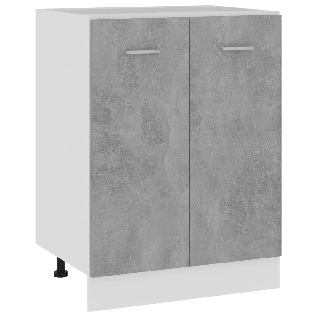 Bottom Cabinet Lyon Concrete Grey 60x46x81.5 cm Engineered Wood