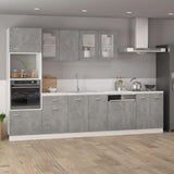 Bottom Cabinet Lyon Concrete Grey 60x46x81.5 cm Engineered Wood