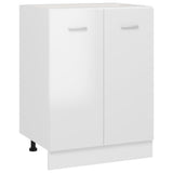 Bottom Cabinet Lyon High Gloss White 60x46x81.5 cm Engineered Wood