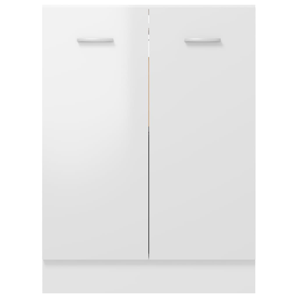 Bottom Cabinet Lyon High Gloss White 60x46x81.5 cm Engineered Wood