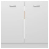 Sink Bottom Cabinet Lyon White 80x46x81.5 cm Engineered Wood