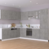 Sink Bottom Cabinet Concrete Grey 80x46x81.5 cm Engineered Wood