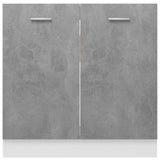 Sink Bottom Cabinet Concrete Grey 80x46x81.5 cm Engineered Wood