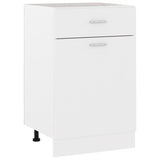 Drawer Bottom Cabinet Lyon White 50x46x81.5 cm Engineered Wood