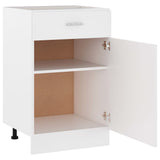 Drawer Bottom Cabinet Lyon White 50x46x81.5 cm Engineered Wood