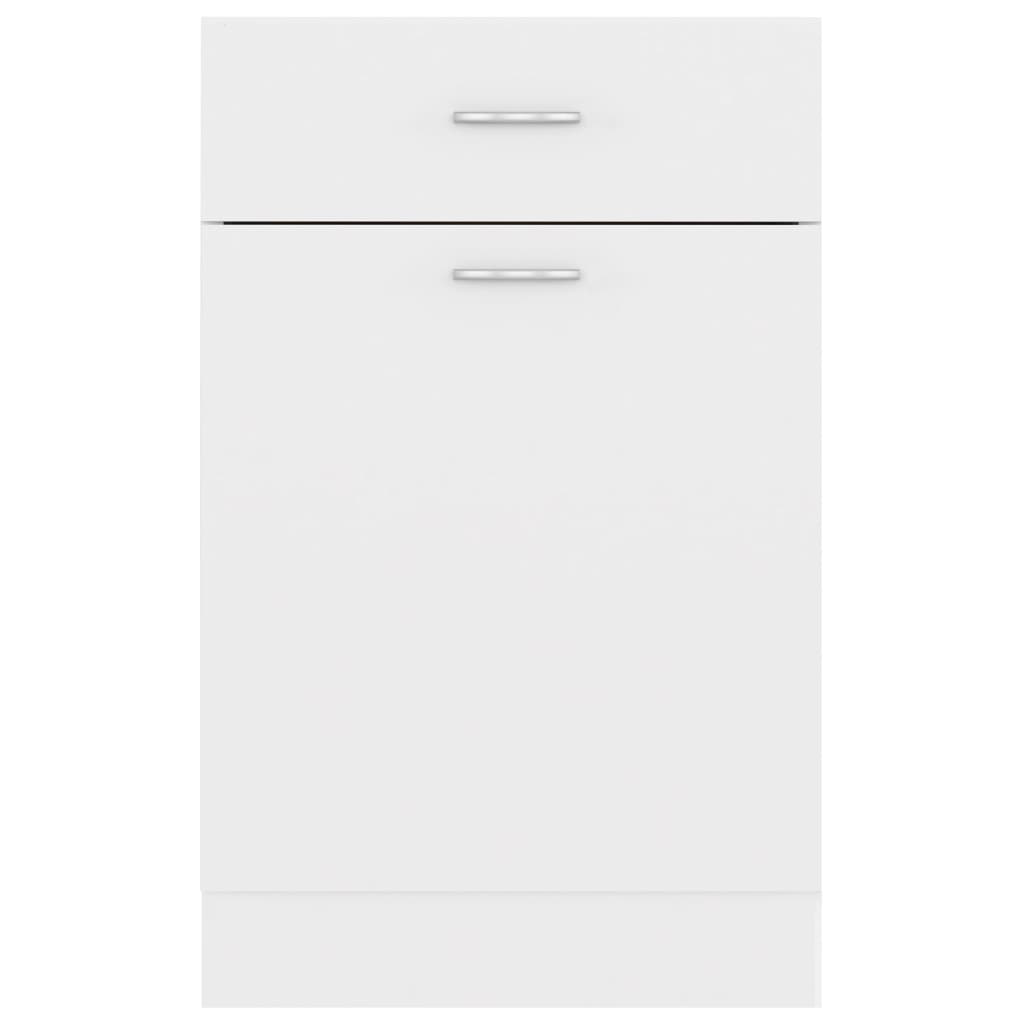 Drawer Bottom Cabinet Lyon White 50x46x81.5 cm Engineered Wood