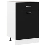 Drawer Bottom Cabinet Lyon Black 50x46x81.5 cm Engineered Wood